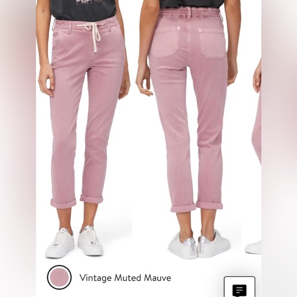 PAIGE Blush Pink Casual Pants - Picture 1 of 5